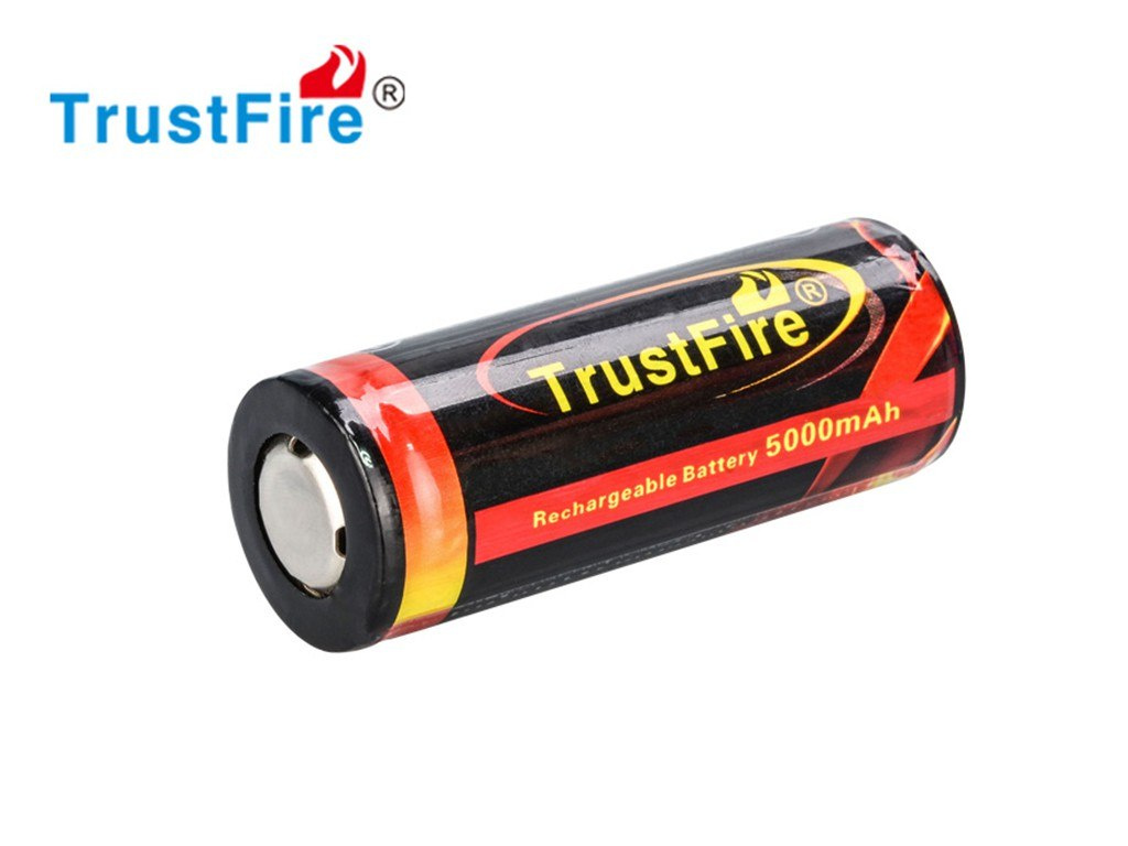 Trustfire 26650 5000mAh 3.6 V - 3.7 V Li-ion Chroniony ( PCB ) Trustfire 26650 5000mAh 3.6 V - 3.7 V Li-ion Chroniony ( PCB )