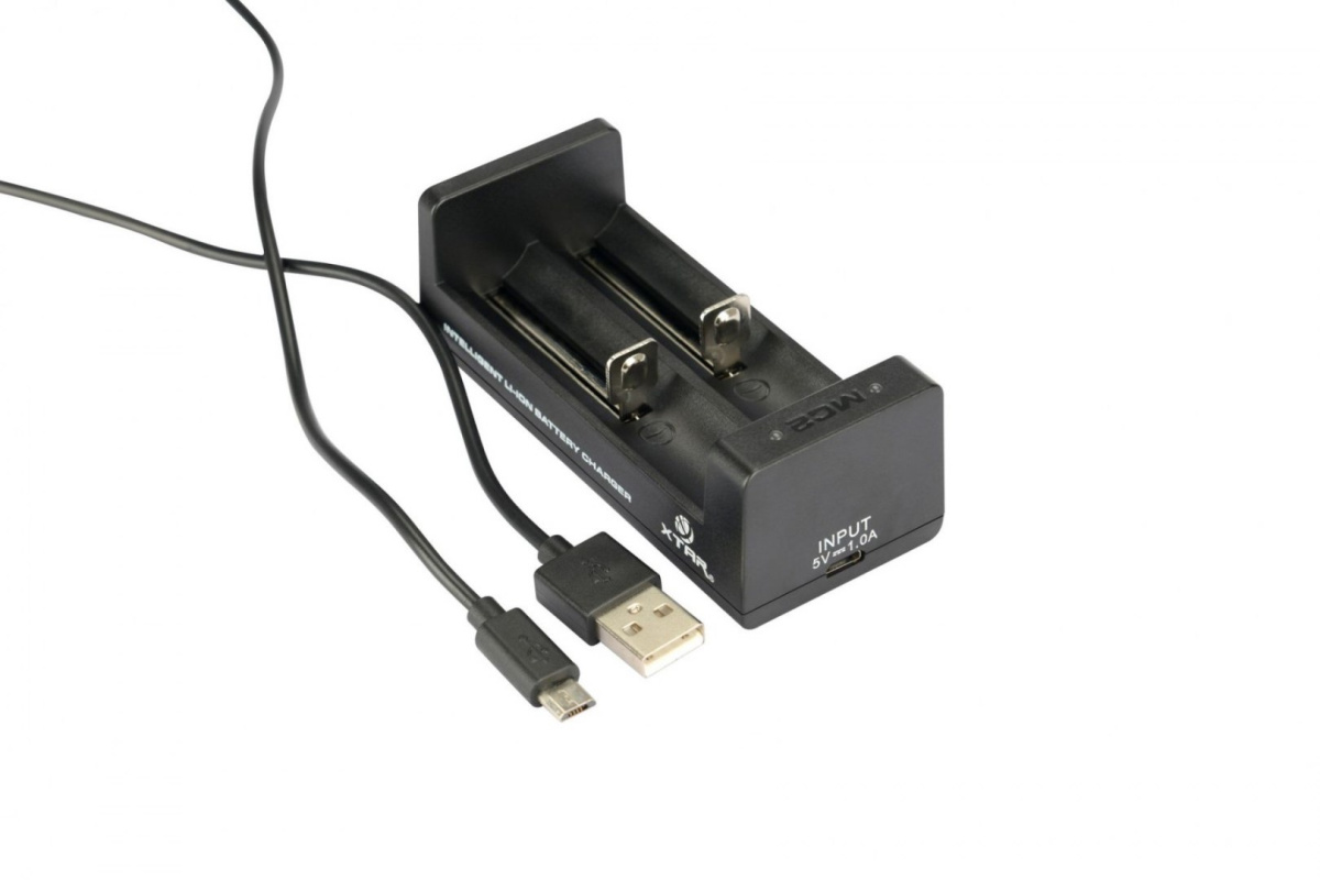 Xtar MC2 - Ładowarka do akumulatorów litowo-jonowych wraz z kablem USB Xtar MC2 - Ładowarka do akumulatorów litowo-jonowych wraz z kablem USB