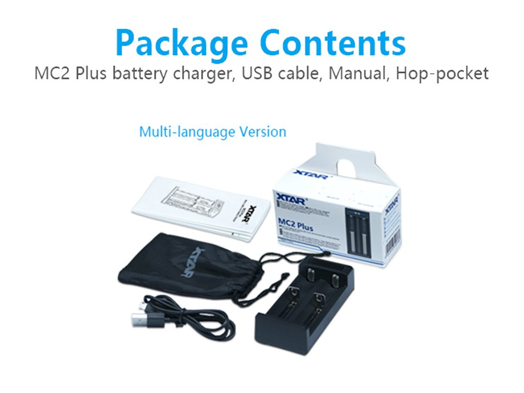 Xtar MC2 Plus - 2-kanałowa ładowarka USB Xtar MC2 Plus - 2-kanałowa ładowarka USB
