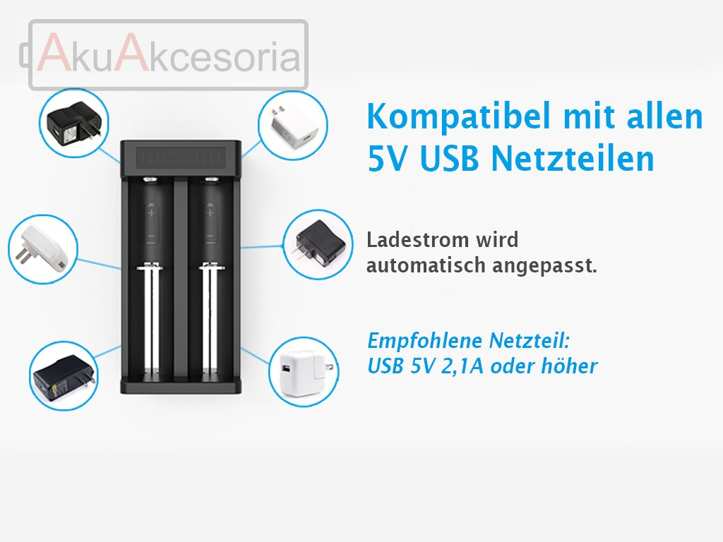 Xtar MC2 Plus - 2-kanałowa ładowarka USB do akumulatorów Li-ion