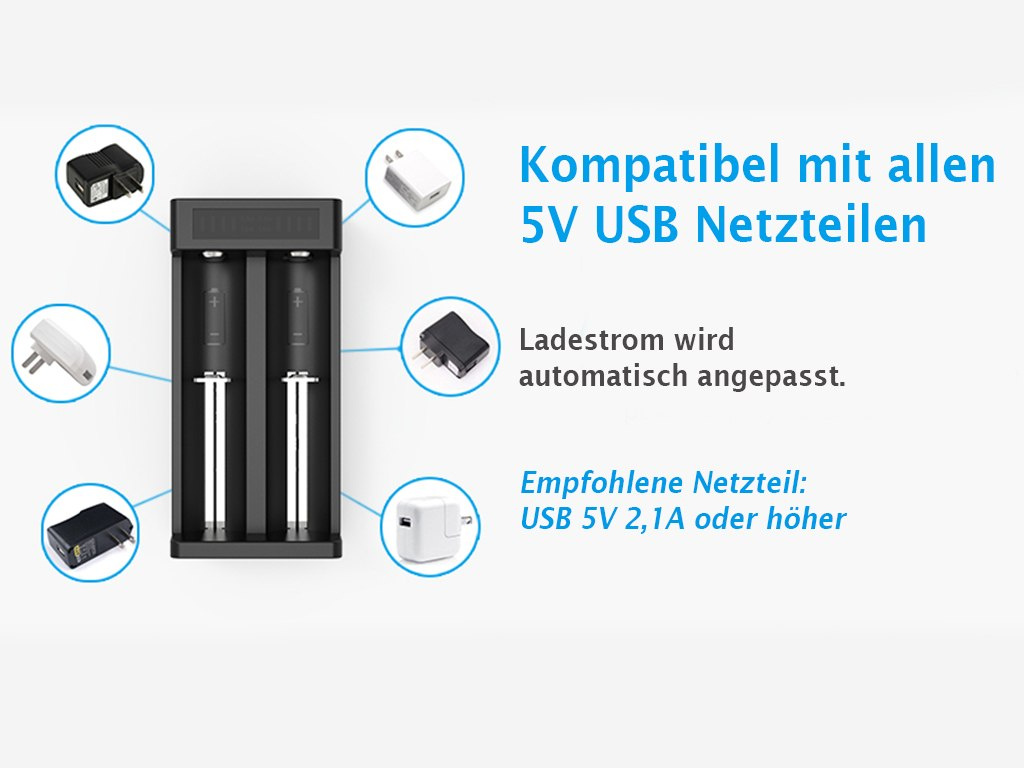Xtar MC2 Plus - 2-kanałowa ładowarka USB Xtar MC2 Plus - 2-kanałowa ładowarka USB
