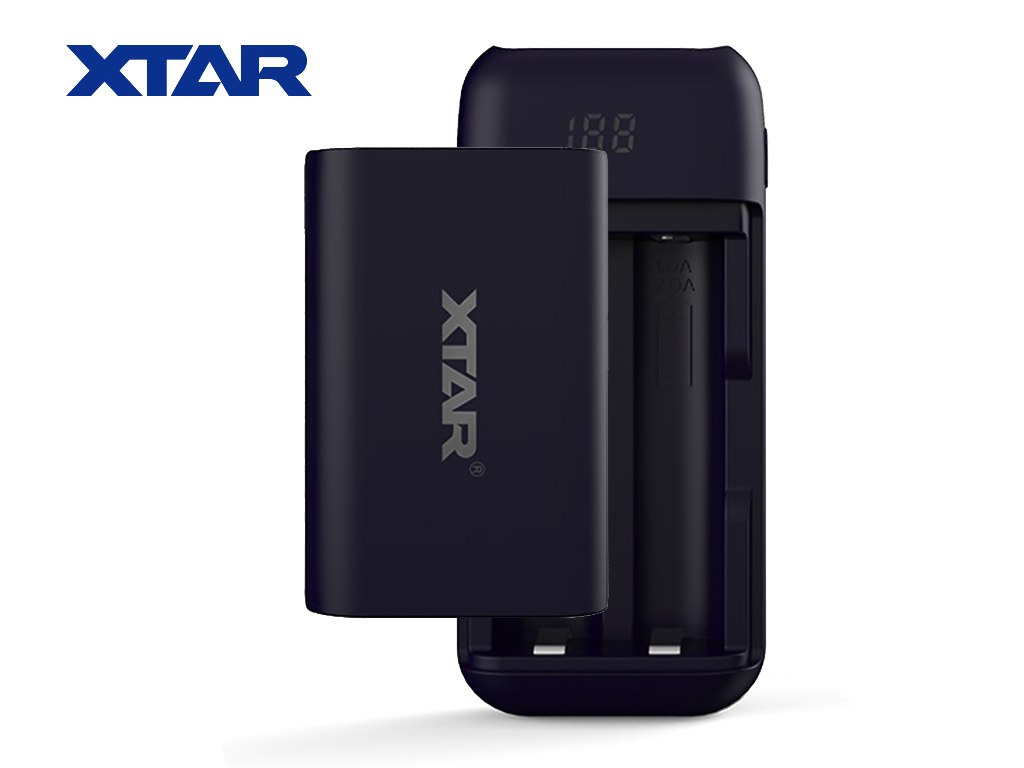 Xtar PB2 - 2-kieszeniowa poręczna ładowarka litowo-jonowa i power bank w jednym Xtar PB2 - 2-kieszeniowa poręczna ładowarka litowo-jonowa i power bank w jednym