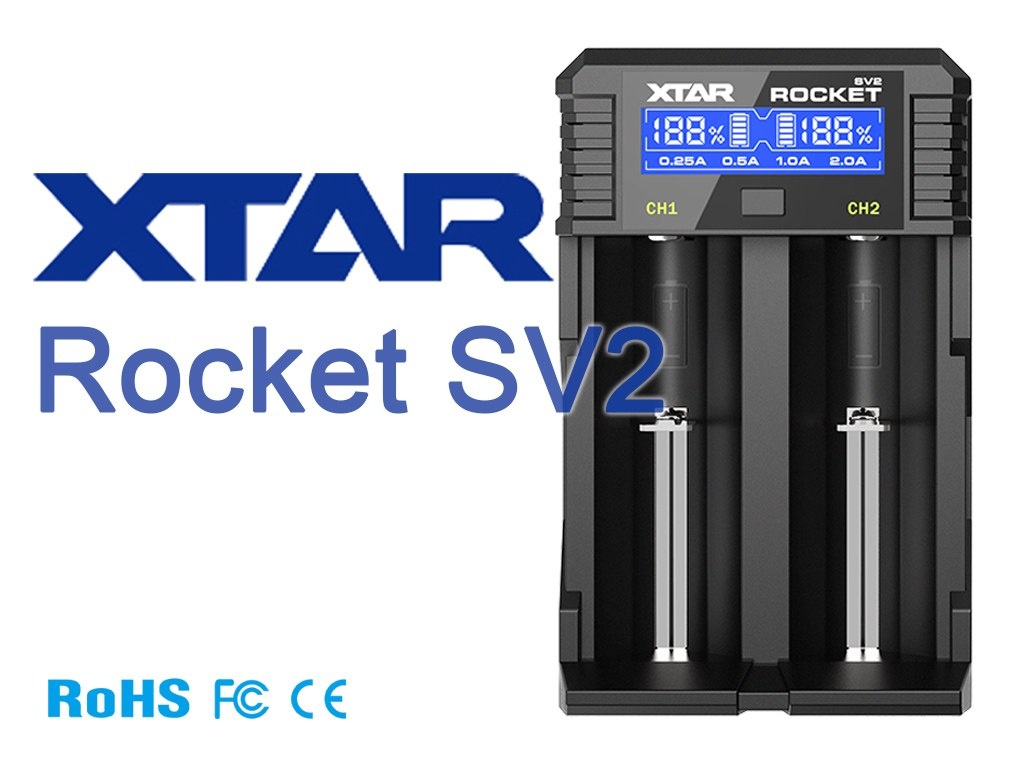 Xtar Rocket SV2 bardzo szybka ładowarka do akumulatorów Li-ion i Ni-MH Xtar Rocket SV2 bardzo szybka ładowarka do akumulatorów Li-ion i Ni-MH