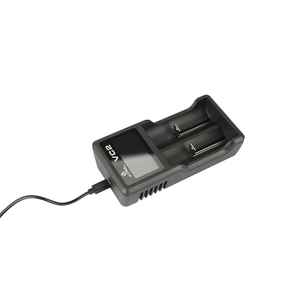 Xtar VC2 - Ładowarka do akumulatorów litowo-jonowych wraz z kablem USB Xtar VC2 - Ładowarka do akumulatorów litowo-jonowych wraz z kablem USB