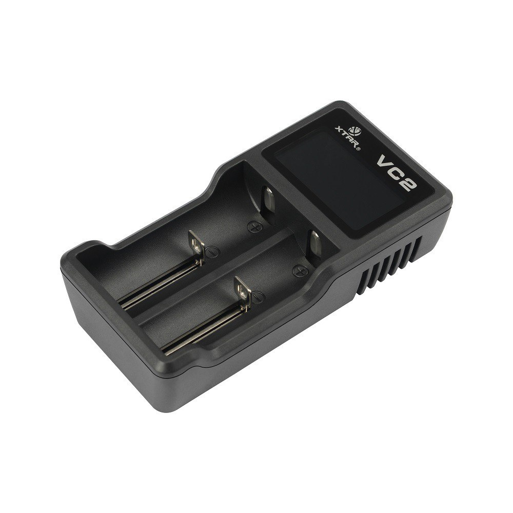 Xtar VC2 - Ładowarka do akumulatorów litowo-jonowych wraz z kablem USB Xtar VC2 - Ładowarka do akumulatorów litowo-jonowych wraz z kablem USB