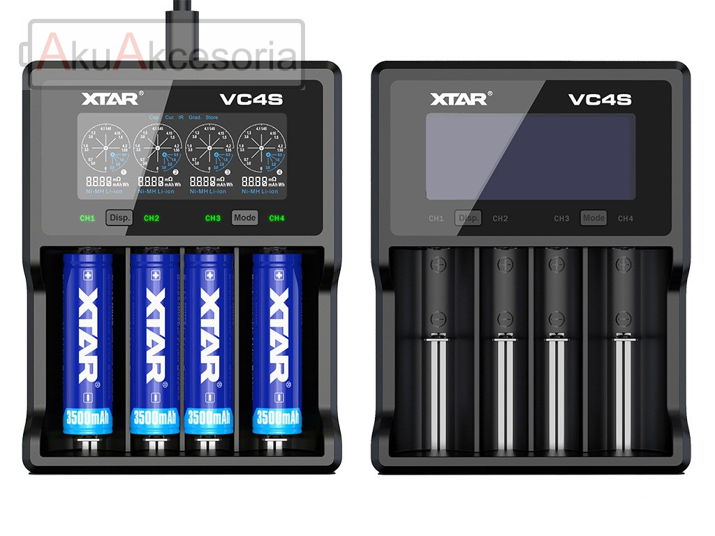 Xtar VC4S ładowarka do akumulatorów Li-ion i Ni-MH
