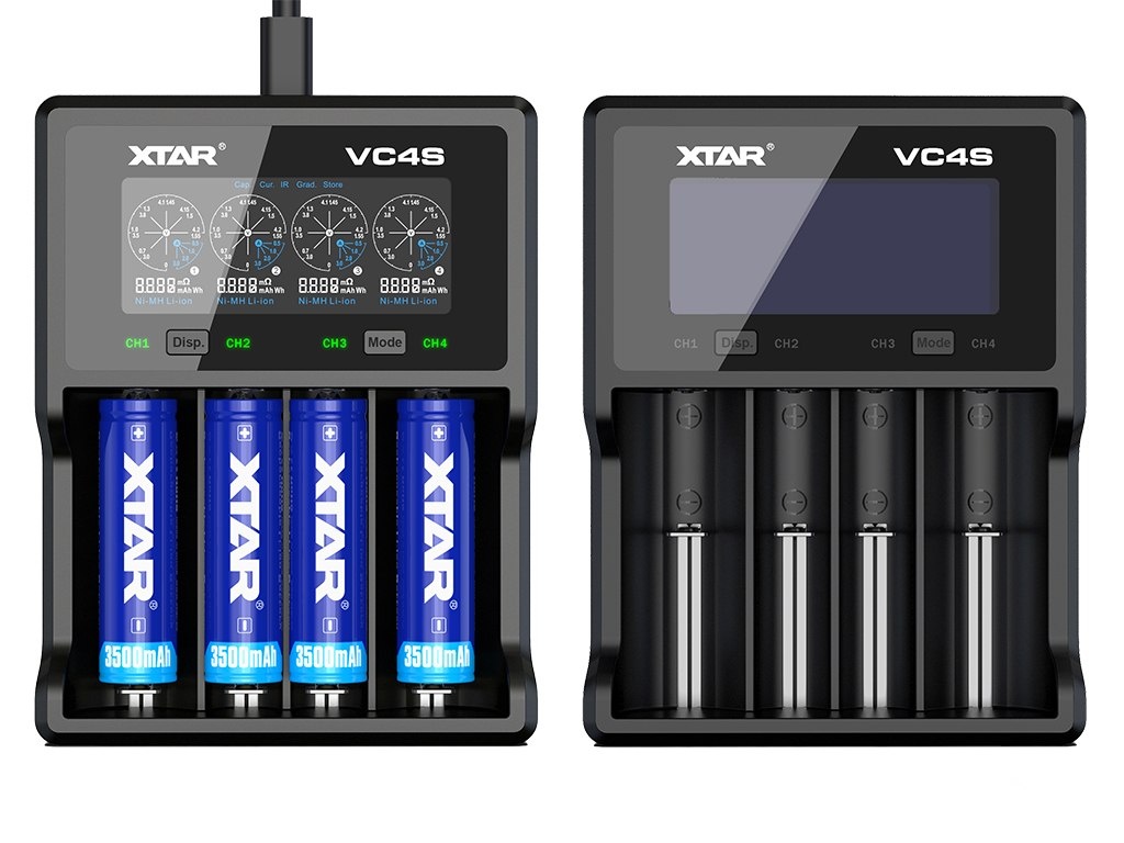 Xtar VC4S ładowarka do akumulatorów Li-ion i Ni-MH Xtar VC4S ładowarka do akumulatorów Li-ion i Ni-MH