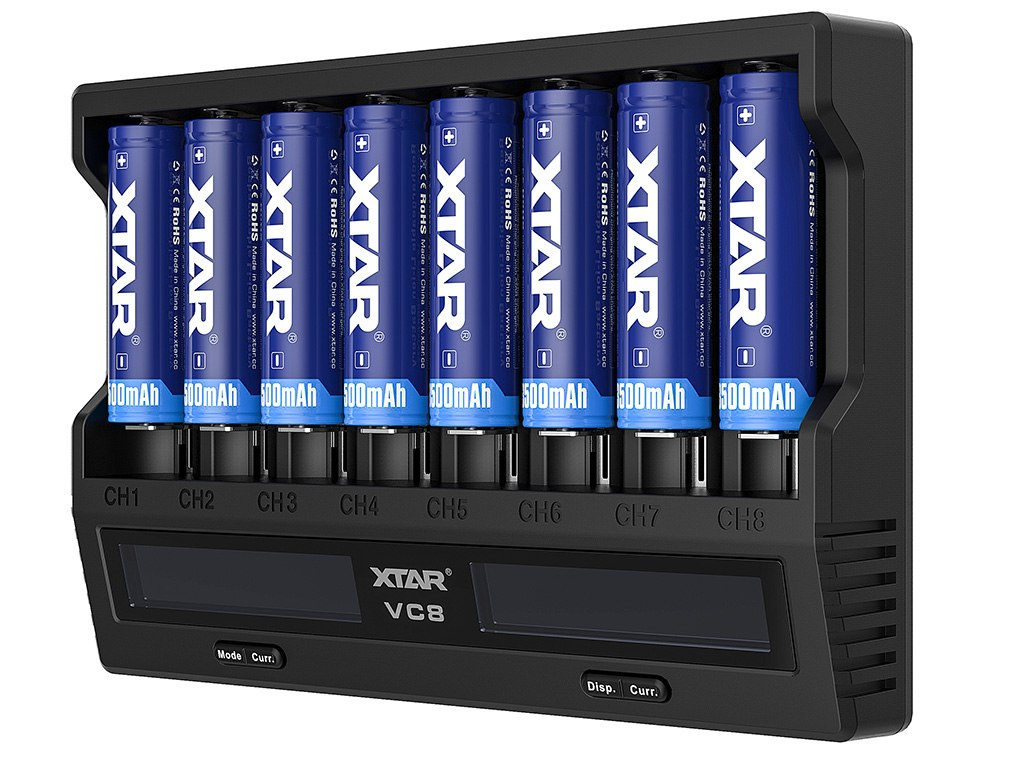 Xtar VC8 Ładowarka do akumulatorów Li-ion 3,6V-3,7V i Ni-MH 1,2V Xtar VC8 Ładowarka do akumulatorów Li-ion 3,6V-3,7V i Ni-MH 1,2V