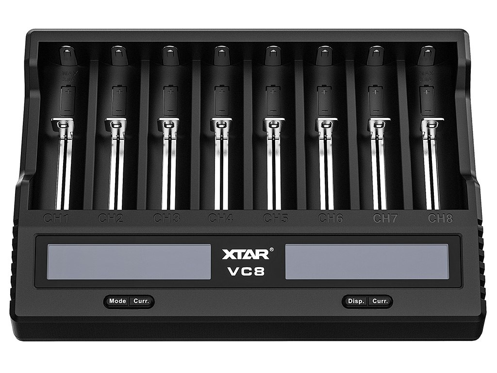 Xtar VC8 Ładowarka do akumulatorów Li-ion 3,6V-3,7V i Ni-MH 1,2V Xtar VC8 Ładowarka do akumulatorów Li-ion 3,6V-3,7V i Ni-MH 1,2V