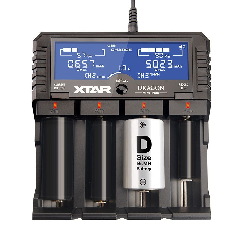 Xtar VP4 Plus "Dragon" Ładowarka do akumulatorów Li-ion, Ni-MH i LiPo 3s Xtar VP4 Plus "Dragon" Ładowarka do akumulatorów Li-ion, Ni-MH i LiPo 3s