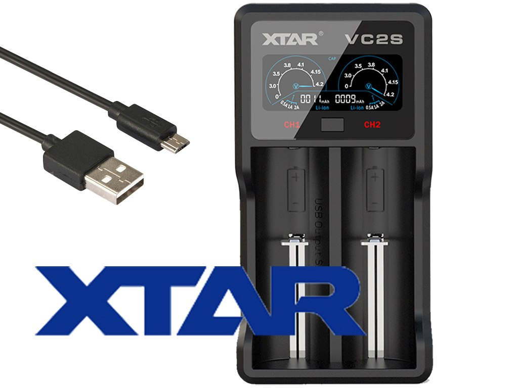 Xtart VC2S Ładowarka do akumulatorów Li-ion i Ni-MH Xtart VC2S Ładowarka do akumulatorów Li-ion i Ni-MH