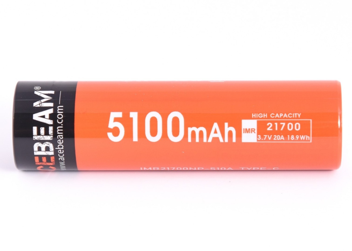 Acebeam IMR 21700 - 5100 mAh Li-ion USB - Power bank Acebeam IMR 21700 - 5100 mAh Li-ion USB - Power bank