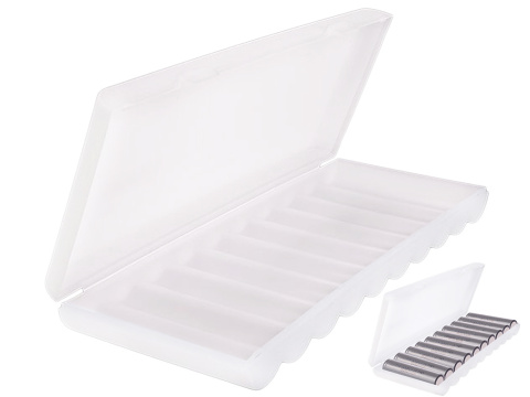 Box pojemnik pudełko na 10 x 18650 do długości ogniw 67,0mm Box pojemnik pudełko na 10 x 18650 do długości ogniw 67,0mm