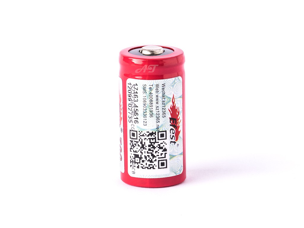 Efest IMR 16340 V2 - 700mAh 3,7V Li-ion Efest IMR 16340 V2 - 700mAh 3,7V Li-ion