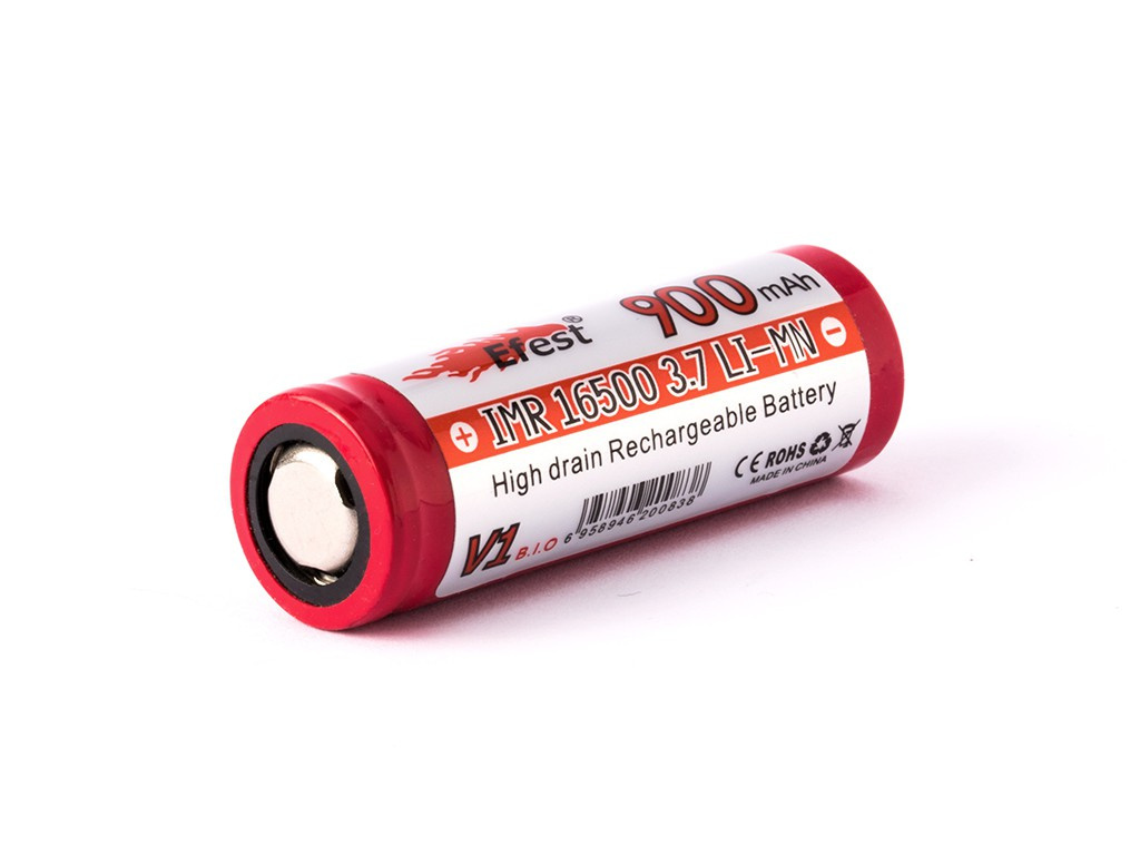 Efest IMR 16500 - 900mAh 3,6V - 3,7V Li-ion Efest IMR 16500 - 900mAh 3,6V - 3,7V Li-ion