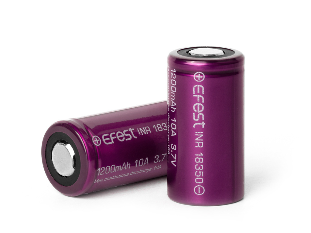 Efest INR 18350 1200mAh 3,7V Li-Ion Efest INR 18350 1200mAh 3,7V Li-Ion