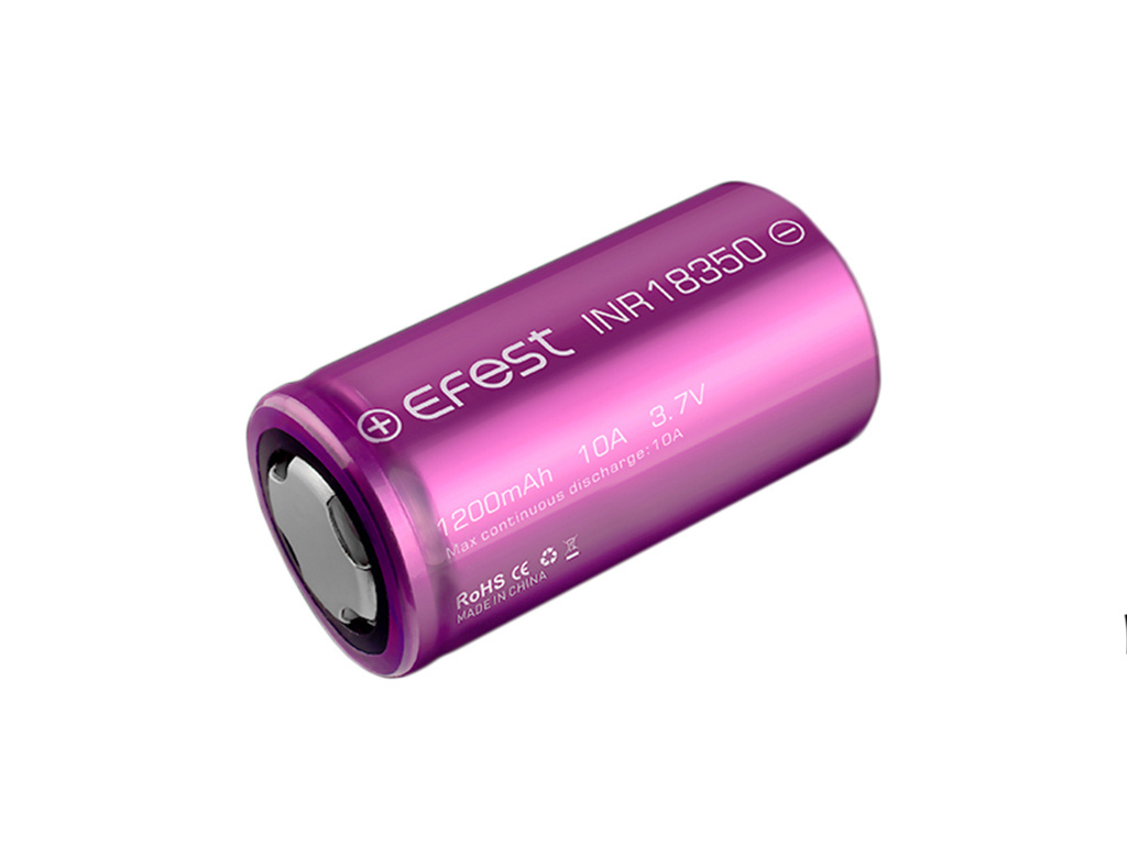 Efest INR 18350 1200mAh 3,7V Li-Ion Efest INR 18350 1200mAh 3,7V Li-Ion