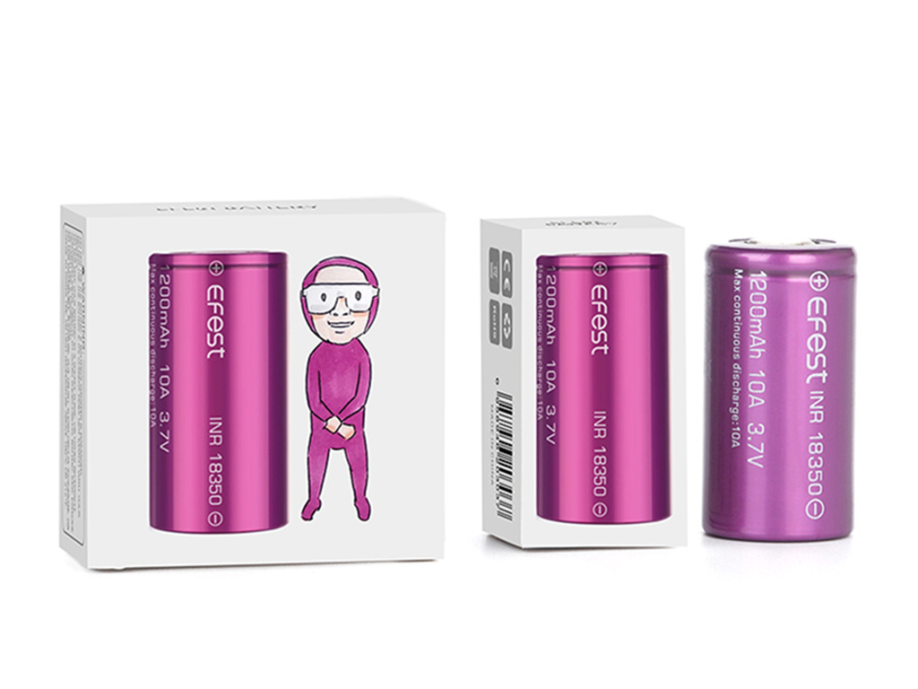 Efest INR 18350 1200mAh 3,7V Li-Ion Efest INR 18350 1200mAh 3,7V Li-Ion