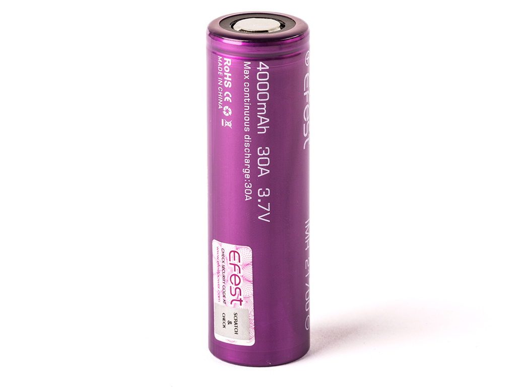 Efest IMR 21700 4000mAh 3,7V Li-ion Efest IMR 21700 4000mAh 3,7V Li-ion