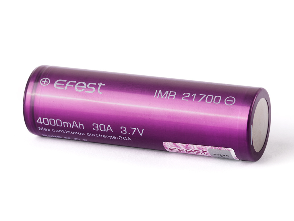 Efest IMR 21700 4000mAh 3,7V Li-ion Efest IMR 21700 4000mAh 3,7V Li-ion