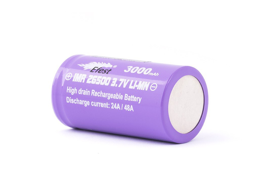 Efest Purple IMR 26500 3000mAh 3,6V - 3,7V Li-ion Efest Purple IMR 26500 3000mAh 3,6V - 3,7V Li-ion