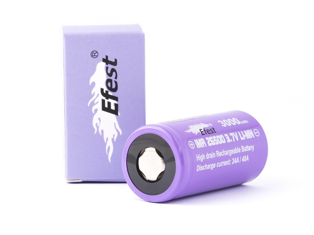 Efest Purple IMR 26500 3000mAh 3,6V - 3,7V Li-ion Efest Purple IMR 26500 3000mAh 3,6V - 3,7V Li-ion