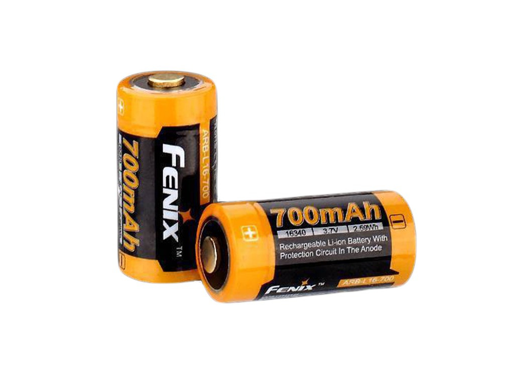 Fenix 16340 RCR123 - 700mAh 3,6V Li-ion chroniony (PCB) Fenix 16340 RCR123 - 700mAh 3,6V Li-ion chroniony (PCB)
