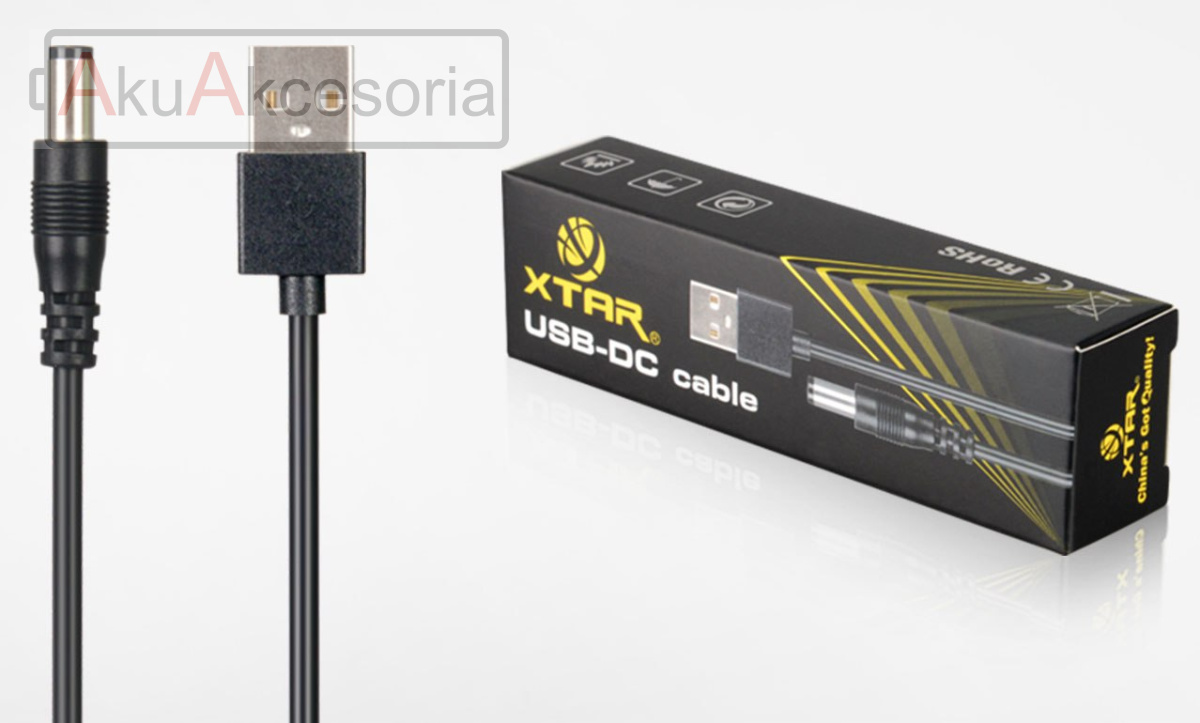 Kabel zasilający Xtar USB - DC 5,5 x 2,5mm