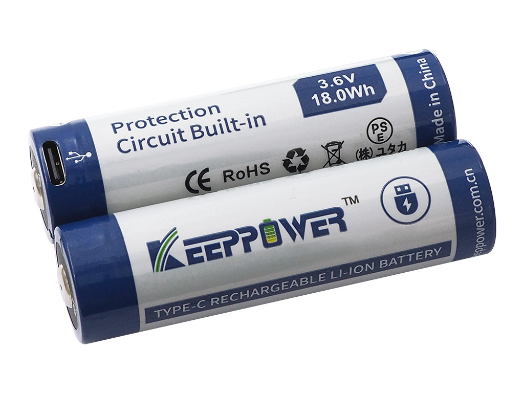 Keeppower 21700 - 5000mAh 3,6V - 3,7V z gniazdem USB Keeppower 21700 - 5000mAh 3,6V - 3,7V z gniazdem USB