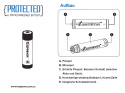 Keeppower 14430 - 950mAh Li-ion 3,6V - 3,7V zabespieczony (PCB)