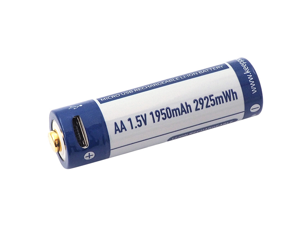 Keeppower 14500 AA - 1,5V Li-ion z micro USB 2925mWh Keeppower 14500 AA - 1,5V Li-ion z micro USB 2925mWh