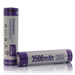 Keeppower 18650 - 3500mAh 3,6 - 3,7V z gniazdem USB - C