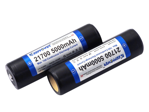 Keeppower 21700 R 15A 5000mAh 3,6V - 3,7V chroniony ( PCB ) Keeppower 21700 R 15A 5000mAh 3,6V - 3,7V chroniony ( PCB )