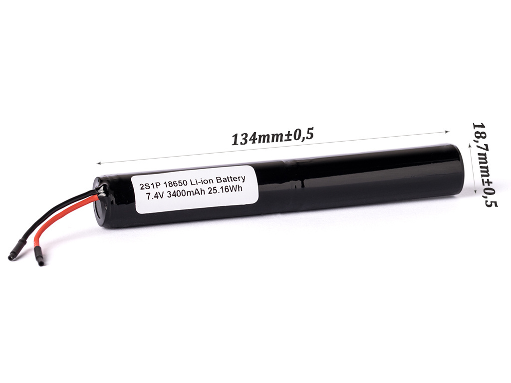 Keeppower 2S1P 2x18650 3400mAh 7,2V - 7,4V Li-ion (PCB) Keeppower 2S1P 2x18650 3400mAh 7,2V - 7,4V Li-ion (PCB)