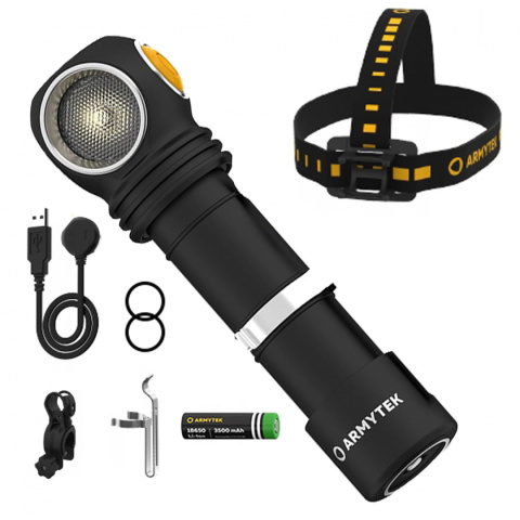 Latarka czołowa WIZARD C2 PRO Magnet USB Armytek 2330 lm światło ciepłe Latarka czołowa WIZARD C2 PRO Magnet USB Armytek 2330 lm światło ciepłe