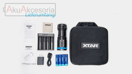 Latarka do nurkowania Xtar D30-4000 Full Set z ładowarką i akumulatorami