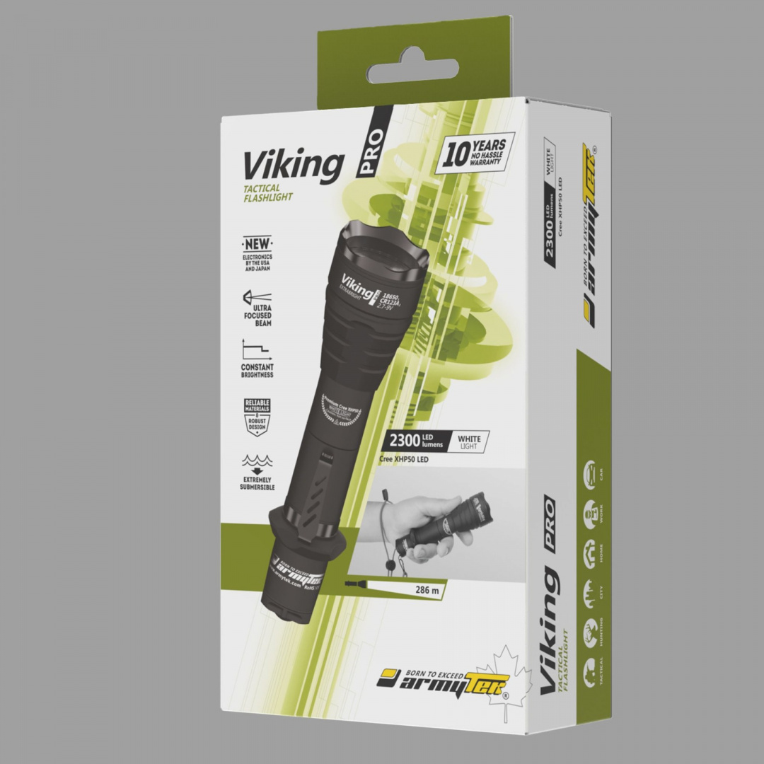 Latarka taktyczna Viking Pro XHP50 White 1800 lm Armytek Latarka taktyczna Viking Pro XHP50 White 1800 lm Armytek
