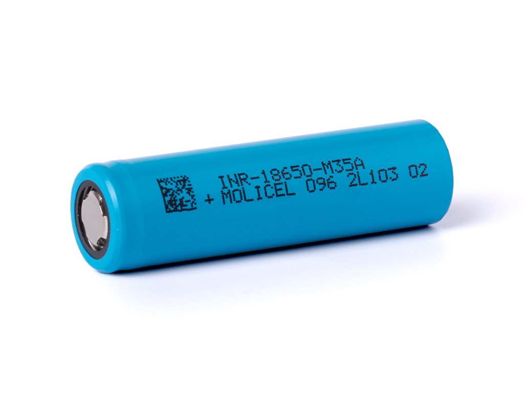 Molicel INR 18650 - M35A 3500mAh 10A 3,6V - 3,7V Li-ion Molicel INR 18650 - M35A 3500mAh 10A 3,6V - 3,7V Li-ion