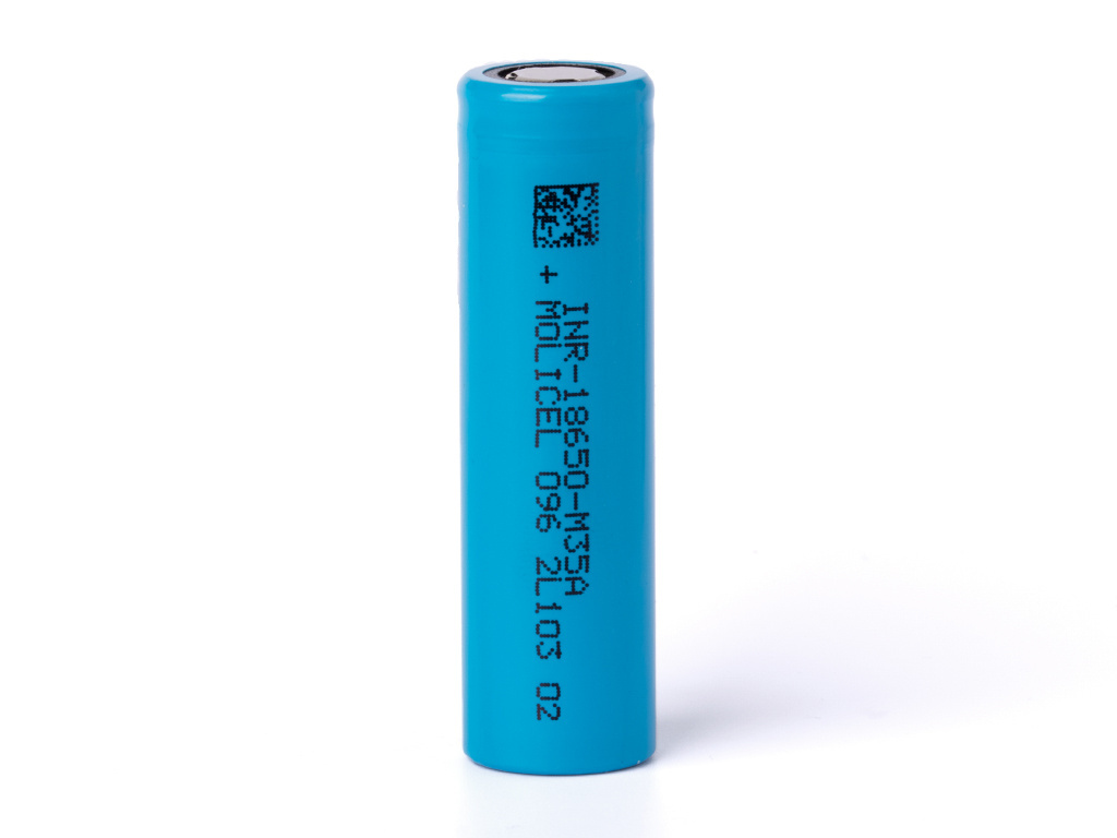 Molicel INR 18650 - M35A 3500mAh 10A 3,6V - 3,7V Li-ion Molicel INR 18650 - M35A 3500mAh 10A 3,6V - 3,7V Li-ion
