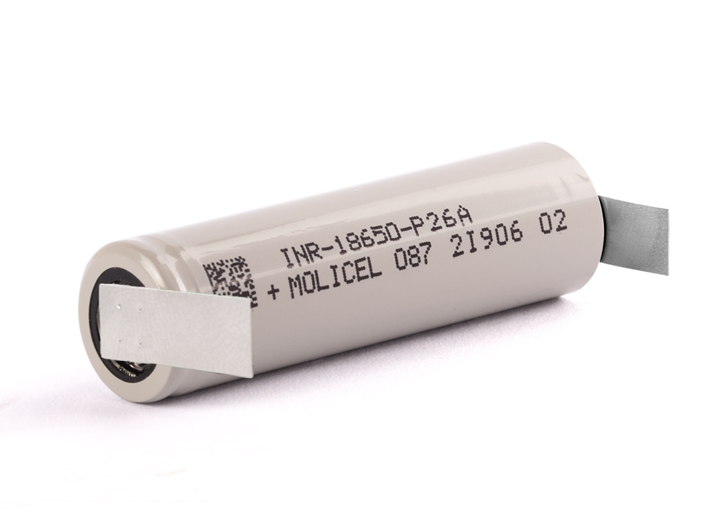 Molicel INR 18650 - P26A 2600mAh 35A 3,6V - 3,7V Li-ion z blaszkami Molicel INR 18650 - P26A 2600mAh 35A 3,6V - 3,7V Li-ion z blaszkami