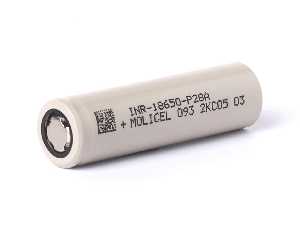 Molicel INR 18650 - P28A 2800mAh 3,6V - 3,7V Li-ion Molicel INR 18650 - P28A 2800mAh 3,6V - 3,7V Li-ion