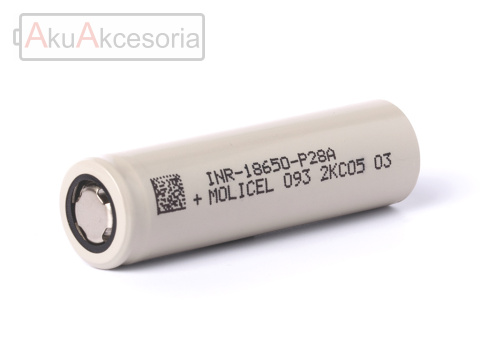 Molicel INR 18650 - P28A 2800mAh 3,6V - 3,7V Li-ion