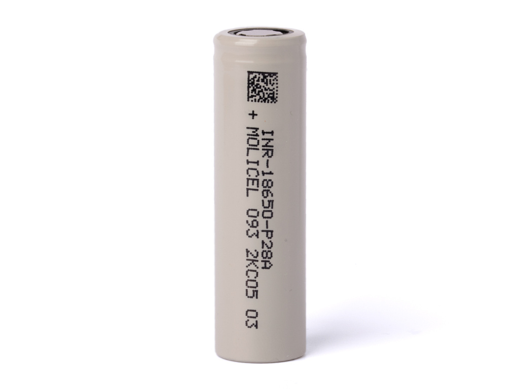 Molicel INR 18650 - P28A 2800mAh 3,6V - 3,7V Li-ion Molicel INR 18650 - P28A 2800mAh 3,6V - 3,7V Li-ion