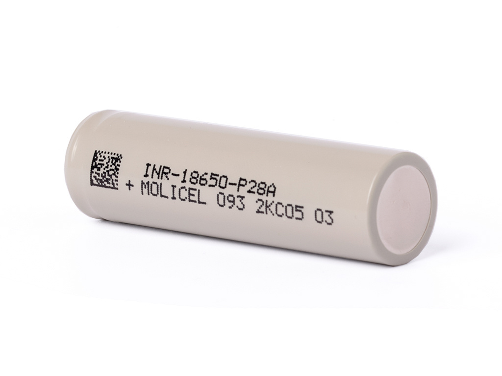 Molicel INR 18650 - P28A 2800mAh 3,6V - 3,7V Li-ion Molicel INR 18650 - P28A 2800mAh 3,6V - 3,7V Li-ion