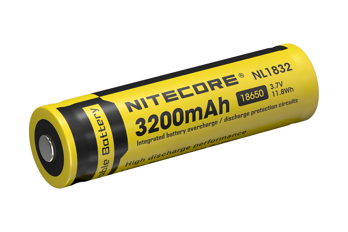 Nitecore 18650 - 3200mAh 3,7V NL1832 Li-ion Nitecore 18650 - 3200mAh 3,7V NL1832 Li-ion
