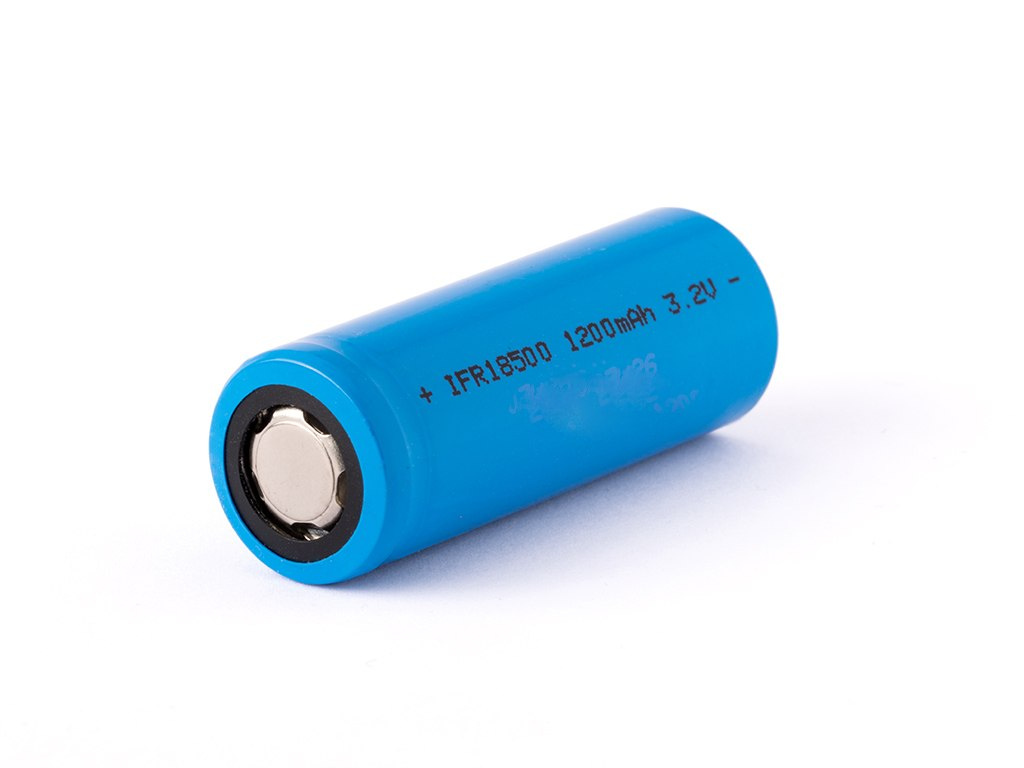 Ogniwo LiFePo4 IFR 18500 - 1200mAh 3,2V plus płaski Ogniwo LiFePo4 IFR 18500 - 1200mAh 3,2V plus płaski