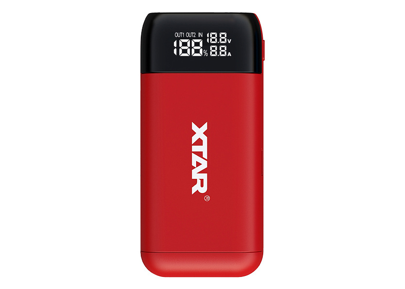 Power bank i poręczna ładowarka Xtar PB2S Czerwony Power bank i poręczna ładowarka Xtar PB2S Czerwony