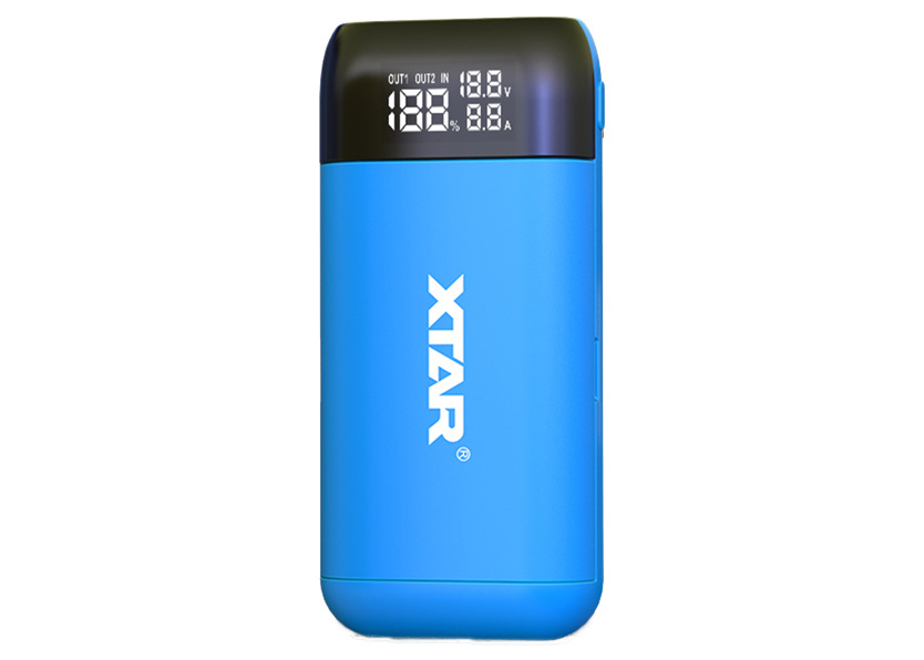 Power bank i poręczna ładowarka Xtar PB2S Niebieski Power bank i poręczna ładowarka Xtar PB2S Niebieski