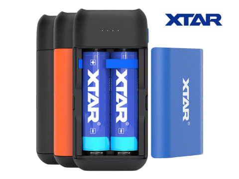 Power bank oraz ładowarka Xtar PB2C niebieski Power bank oraz ładowarka Xtar PB2C niebieski