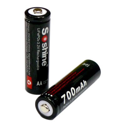Soshine 14500 / AA - 700mAh 3,2V LiFePo4 Soshine 14500 / AA - 700mAh 3,2V LiFePo4